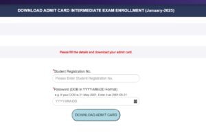 Admit card cai