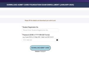 admit card caf