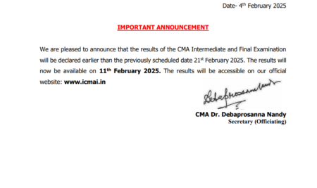 CMA Intermediate & Final Exam Results to be Declared Early – Check the New Date!